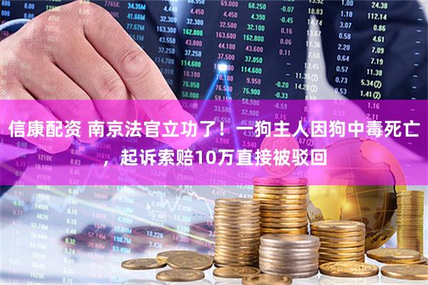 信康配资 南京法官立功了！一狗主人因狗中毒死亡，起诉索赔10万直接被驳回