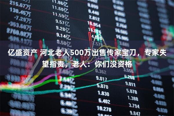 亿盛资产 河北老人500万出售传家宝刀，专家失望指责，老人：你们没资格